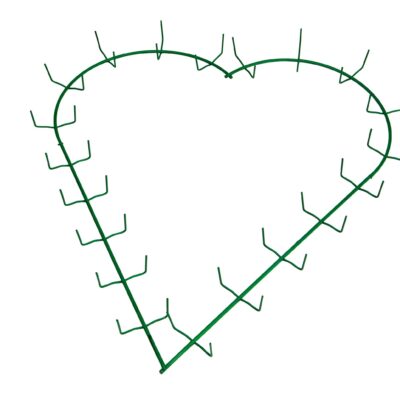 24″ Green Clamp Heart
