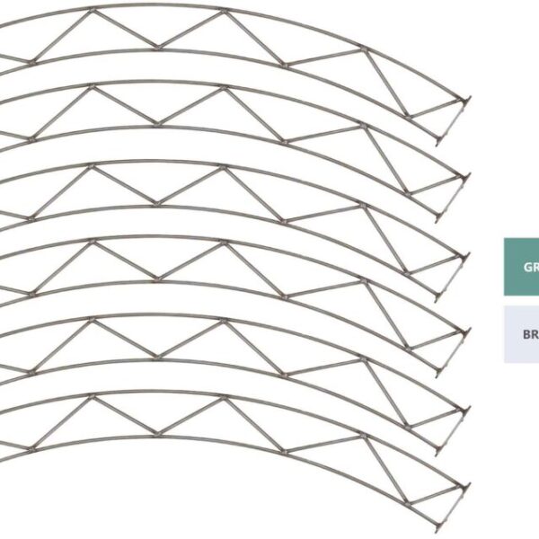 Double Rail, Build-it-Yourself, 96", BRIGHT